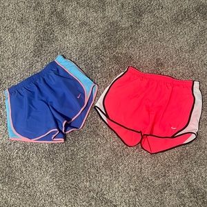 NIKE DRI-FIT SHORTS! BOTH SIZE LARGE JUNIORS! 15  FOR BOTH!